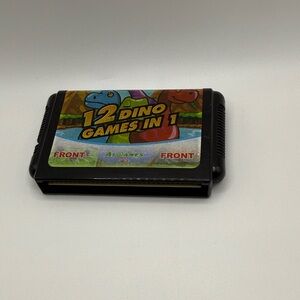 12 Dino Games in 1 Cartridge - Black